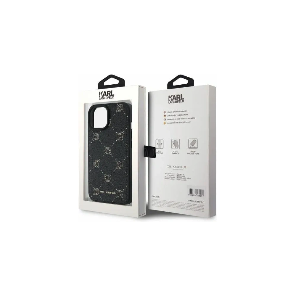 Hurtownia GSM - Karl Lagerfeld KLHMP15SPGKHPHK Apple iPhone 15 MagSafe Karl Head schwarz - KLD21696 - {ean13} - Hurt