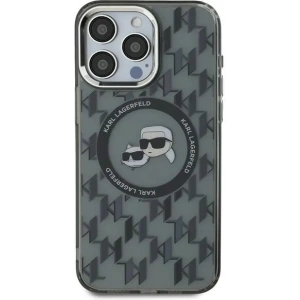 Hurtownia GSM - Karl Lagerfeld KLHMP15XHMCKMHK Apple iPhone 15 Pro Max IML Monogram Karl&Choupette Kopf MagSafe schwarz - KLD21697 - {ean13} - Hurt