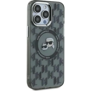 Hurtownia GSM - Karl Lagerfeld KLHMP15XHMCKMHK Apple iPhone 15 Pro Max IML Monogram Karl&Choupette Kopf MagSafe schwarz - KLD21697 - {ean13} - Hurt