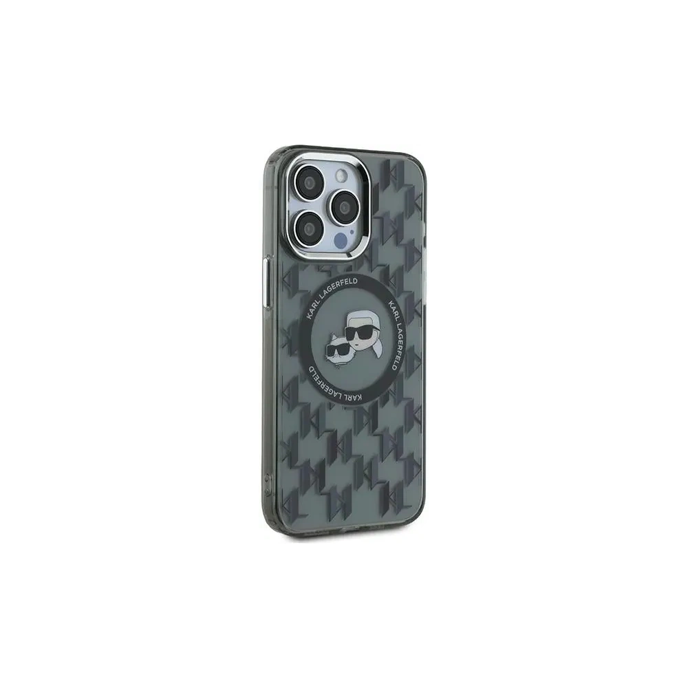 Hurtownia GSM - Karl Lagerfeld KLHMP15XHMCKMHK Apple iPhone 15 Pro Max IML Monogram Karl&Choupette Head MagSafe negru - KLD21697 - {ean13} - Hurt