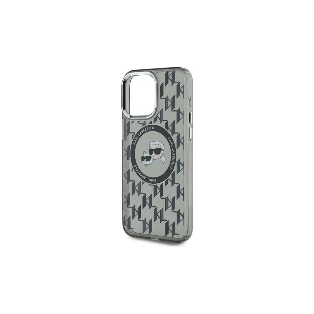 Hurtownia GSM - Karl Lagerfeld KLHMP15XHMCKMHK Apple iPhone 15 Pro Max IML Monogram Karl&Choupette Head MagSafe negru - KLD21697 - {ean13} - Hurt