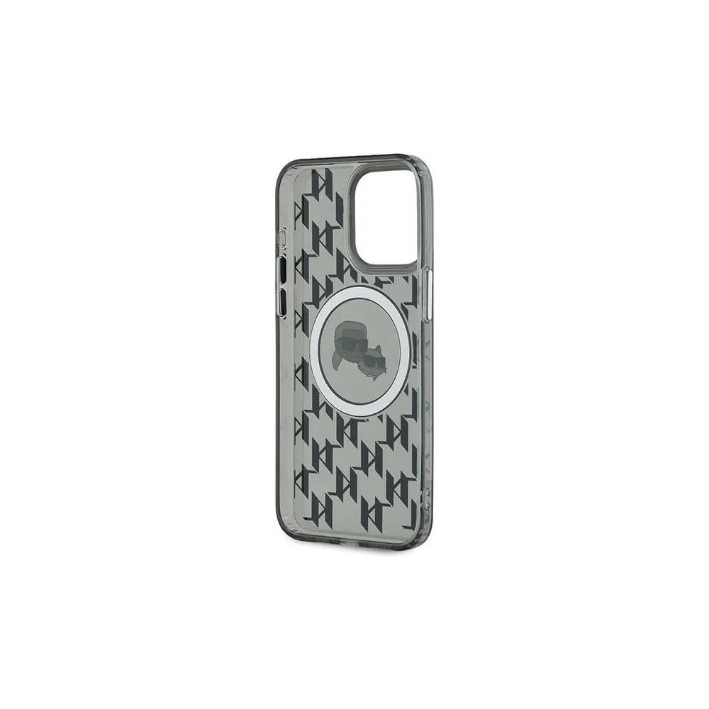 Hurtownia GSM - Karl Lagerfeld KLHMP15XHMCKMHK Apple iPhone 15 Pro Max IML Monogram Karl&Choupette Head MagSafe negru - KLD21697 - {ean13} - Hurt