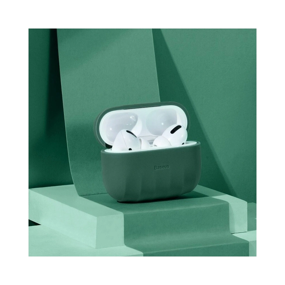 Hurtownia GSM - Silikonhülle Baseus Shell Pattern für Apple AirPods Pro (grün) - BSU1036GRN - {ean13} - Hurt