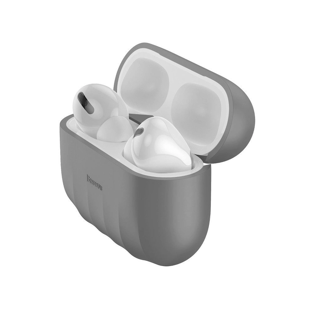 Hurtownia GSM - Silikonhülle Baseus Shell Pattern für Apple AirPods Pro (grau) - BSU1037GRY - {ean13} - Hurt