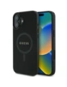 Guess GUHMP16MPSAHMCK Apple iPhone 16 Plus ochranný kryt Saffiano Classic Logo MagSafe černý