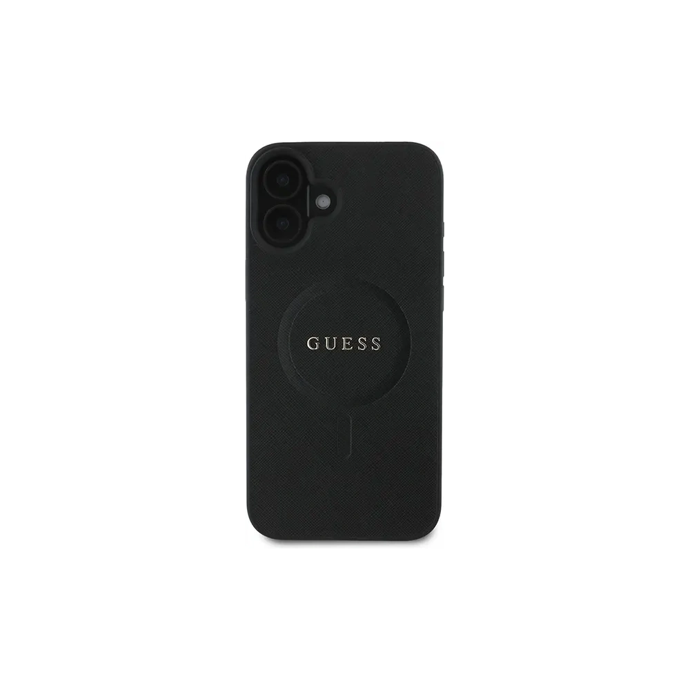 Hurtownia GSM - Guess GUHMP16MPSAHMCK Apple iPhone 16 Plus Hardcase Saffiano Classic Logo MagSafe schwarz - GUE3626 - {ean13} - Hurt