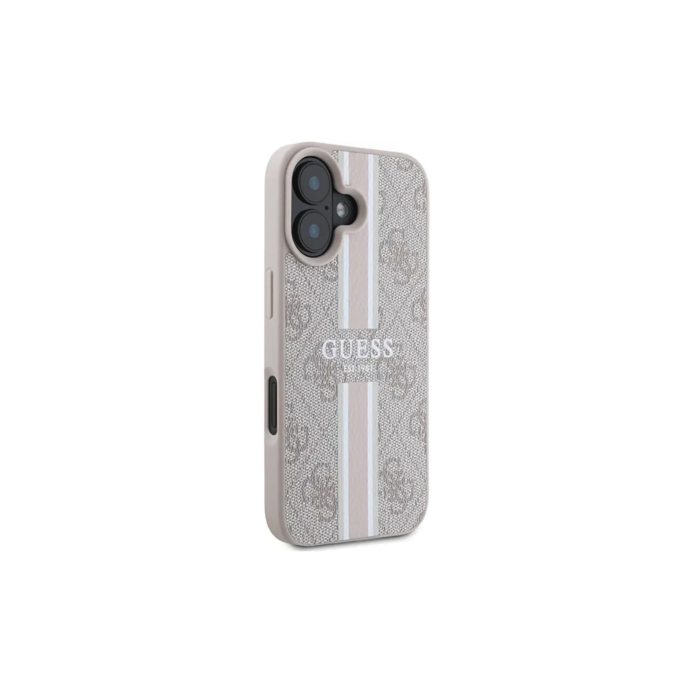 Hurtownia GSM - Guess GUHMP16SP4RPSP Apple iPhone 16 kemény tok 4G Nyomtatott Csíkok MagSafe rózsaszín - GUE3627 - {ean13} - Hurt