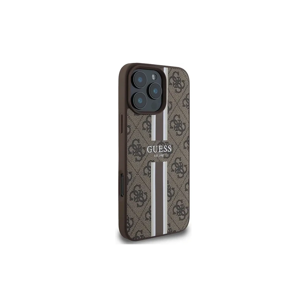 Wholesale Guess GUHMP16XP4RPSW Apple iPhone 16 Pro Max hardcase 4G Printed Stripes MagSafe brown - GUE3628 - {ean13} - Hurt