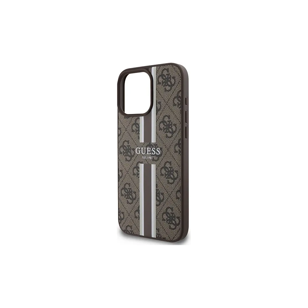Hurtownia GSM - Hádání GUHMP16XP4RPSW Apple iPhone 16 Pro Max tvrdý obal 4G Tisknuté pruhy MagSafe hnědý - GUE3628 - {ean13} - Hurt