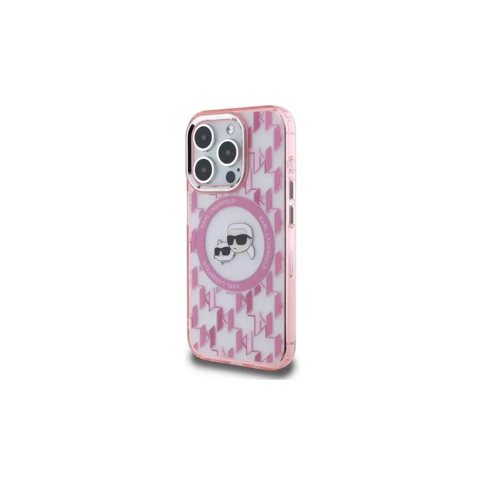 Hurtownia GSM - Karl Lagerfeld KLHMP15XHMCKMHP Apple iPhone 15 Pro Max IML Monogram Karl&Choupette Kopf MagSafe pink - KLD21706 - {ean13} - Hurt