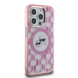 Hurtownia GSM - Etui Karl Lagerfeld KLHMP15XHMCKMHP Apple iPhone 15 Pro Max IML Monogram Karl&Choupette Head MagSafe różowy/pink - KLD21706 - {ean13} - Hurt
