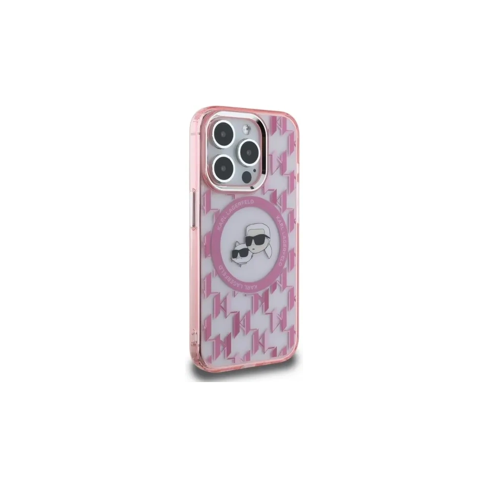 Hurtownia GSM - Karl Lagerfeld KLHMP15XHMCKMHP Apple iPhone 15 Pro Max IML Monogram Karl&Choupette Kopf MagSafe pink - KLD21706 - {ean13} - Hurt