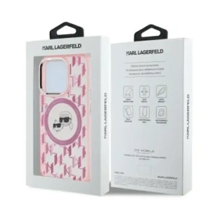 Hurtownia GSM - Karl Lagerfeld KLHMP15XHMCKMHP Apple iPhone 15 Pro Max IML Monogram Karl&Choupette Kopf MagSafe pink - KLD21706 - {ean13} - Hurt