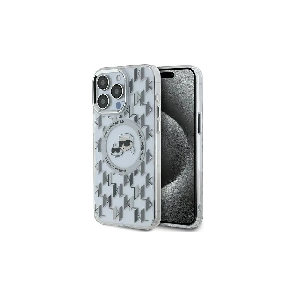 Hurtownia GSM - Karl Lagerfeld KLHMP15XHMCKMHT Apple iPhone 15 Pro Max IML Monogram Karl&Choupette Kopf MagSafe transparent - KLD21707 - {ean13} - Hurt