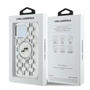 Hurtownia GSM - Etui Karl Lagerfeld KLHMP15XHMCKMHT Apple iPhone 15 Pro Max IML Monogram Karl&Choupette Head MagSafe przezroczysty/transparent - KLD21707 - {ean13} - Hurt