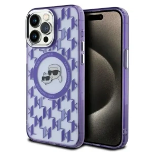 Hurtownia GSM - Karl Lagerfeld KLHMP15XHMCKMHU Apple iPhone 15 Pro Max IML Monogram Karl&Choupette Head MagSafe violet - KLD21708 - {ean13} - Hurt