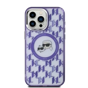 Hurtownia GSM - Karl Lagerfeld KLHMP15XHMCKMHU Apple iPhone 15 Pro Max IML Monogram Karl&Choupette Kopf MagSafe lila - KLD21708 - {ean13} - Hurt