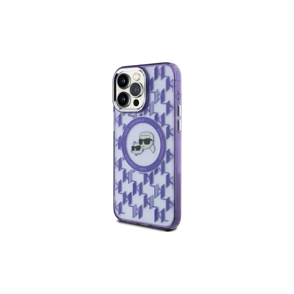 Hurtownia GSM - Karl Lagerfeld KLHMP15XHMCKMHU Apple iPhone 15 Pro Max IML Monogram Karl&Choupette Kopf MagSafe lila - KLD21708 - {ean13} - Hurt