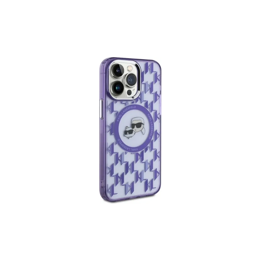 Hurtownia GSM - Karl Lagerfeld KLHMP15XHMCKMHU Apple iPhone 15 Pro Max IML Monogram Karl&Choupette Kopf MagSafe lila - KLD21708 - {ean13} - Hurt