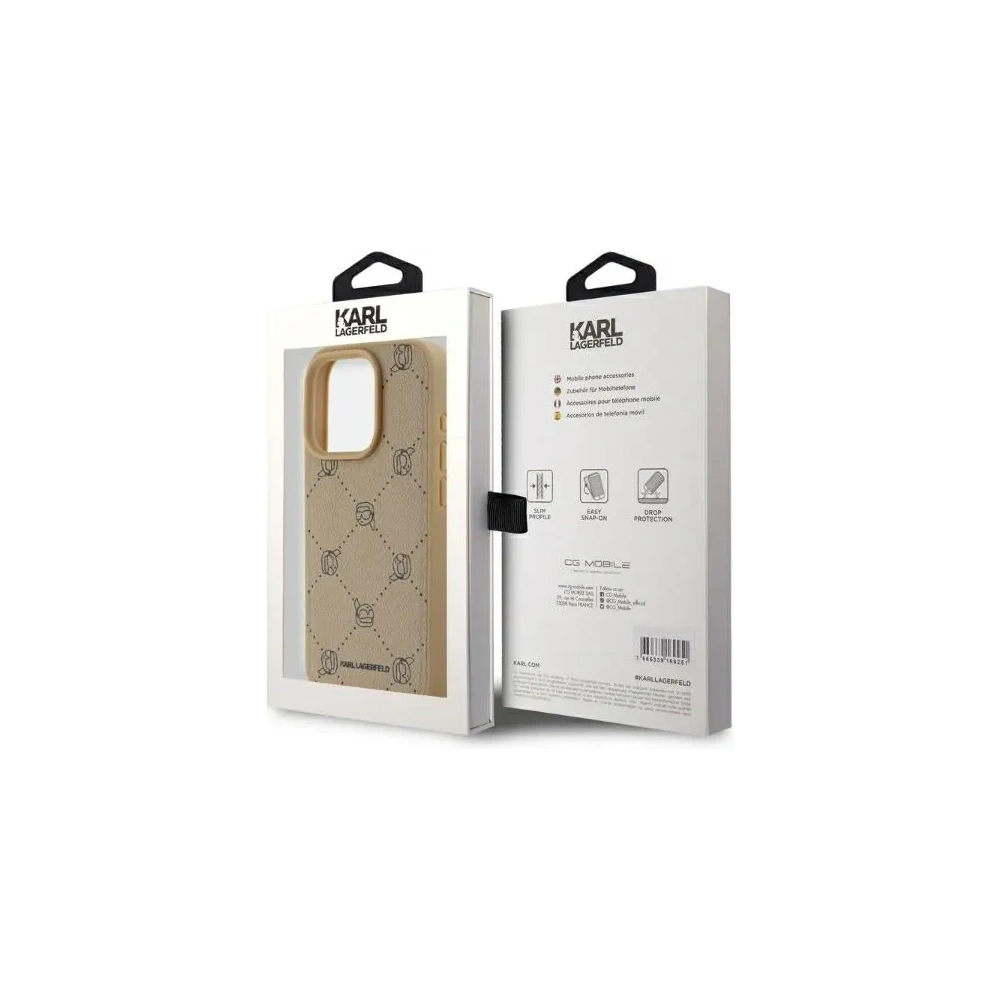 Hurtownia GSM - Etui Karl Lagerfeld KLHMP15XPGKHPHE Apple iPhone 15 Pro Max MagSafe Karl Heads beżowy/beige - KLD21709 - {ean13} - Hurt
