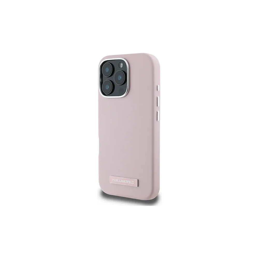 Hurtownia GSM - Karl Lagerfeld KLHMP16LPGMSRPP Apple iPhone 16 Pro kemény tok FW Fémlemez MagSafe rózsaszín - KLD21710 - {ean13} - Hurt
