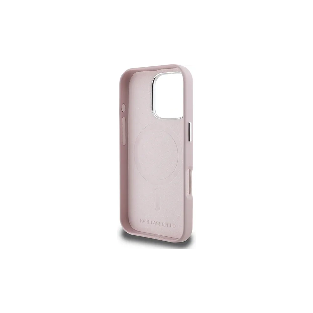Hurtownia GSM - Karl Lagerfeld KLHMP16LPGMSRPP Apple iPhone 16 Pro kemény tok FW Fémlemez MagSafe rózsaszín - KLD21710 - {ean13} - Hurt