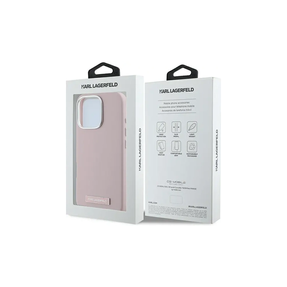 Hurtownia GSM - Karl Lagerfeld KLHMP16LPGMSRPP Apple iPhone 16 Pro Hardcase FW Metallplatte MagSafe pink - KLD21710 - {ean13} - Hurt