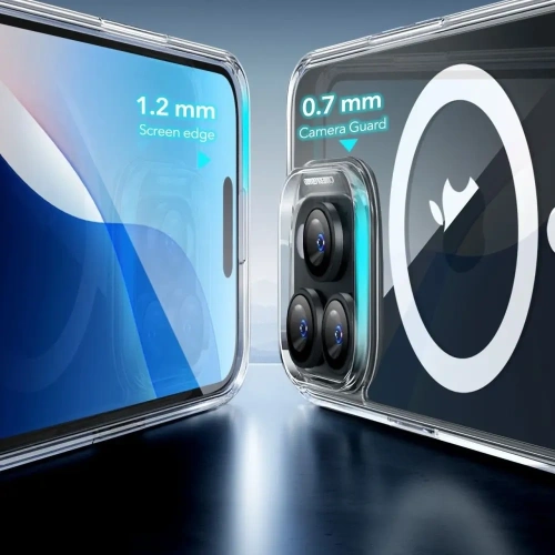 Zestaw ESR Classic Hybrid Halolock MagSafe & Tempered Glass Apple iPhone 16 Pro Clear