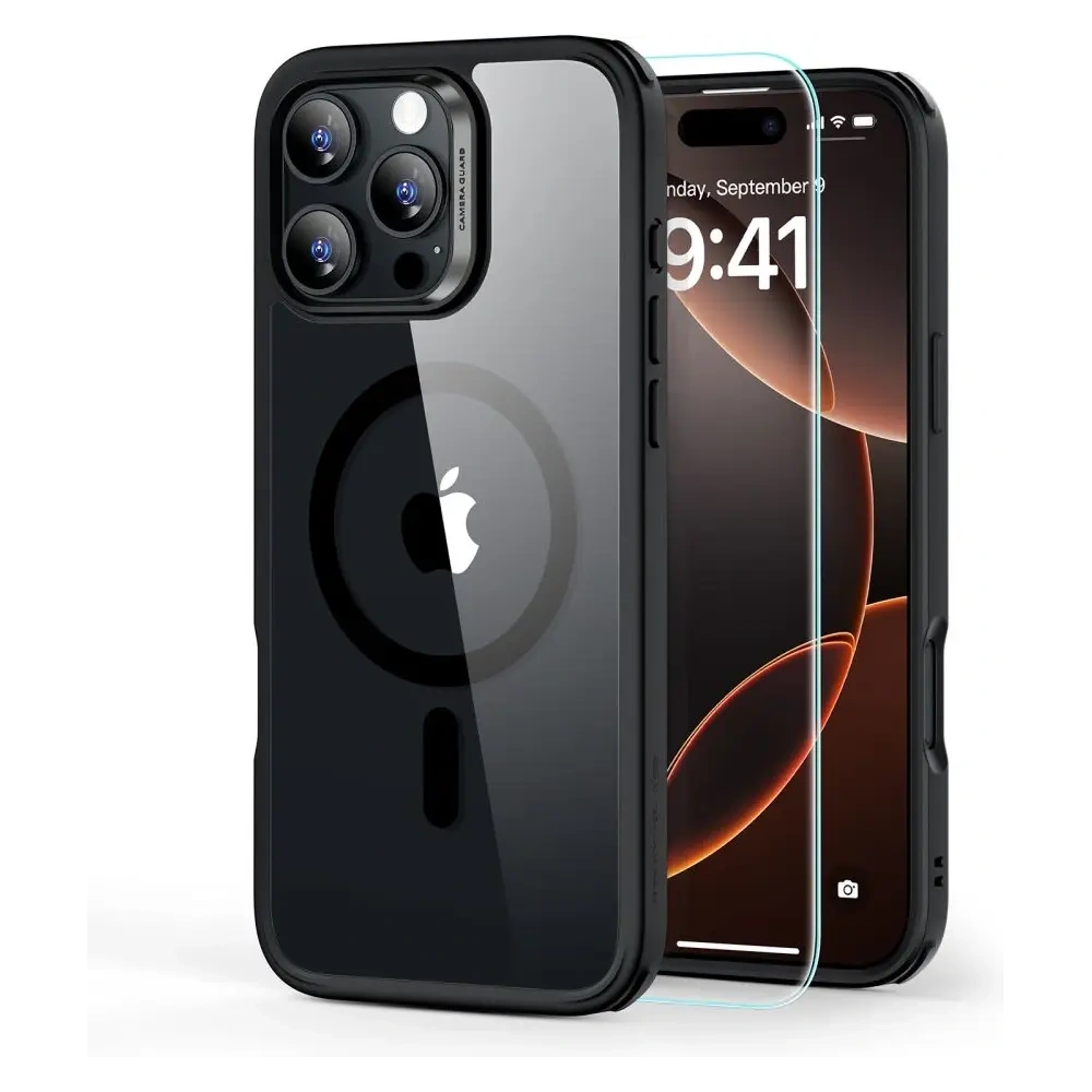 Hurtownia GSM - ESR Classic Hybrid Halolock MagSafe & Tempered Glass Apple iPhone 16 Pro Átlátszó/fekete - ESR838 - {ean13} - Hurt