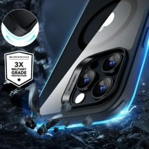 Hurtownia GSM - ESR Classic Hybrid Halolock MagSafe și sticlă întărită Apple iPhone 16 Pro Clar/negru - ESR838 - {ean13} - Hurt