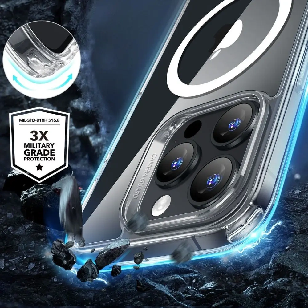 Hurtownia GSM - ESR Classic Hybrid Halolock MagSafe & Tempered Glass Apple iPhone 16 Pro Max Átlátszó - ESR839 - {ean13} - Hurt