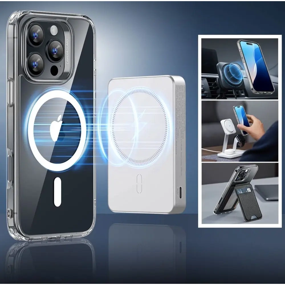 Hurtownia GSM - ESR Classic Hybrid Halolock MagSafe a tvrzené sklo Apple iPhone 16 Pro Max Clear - ESR839 - {ean13} - Hurt
