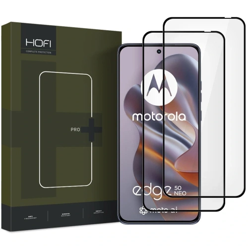 Szkło hartowane Hofi Glass Pro+ Motorola Edge 50 Neo Black [2 PACK]