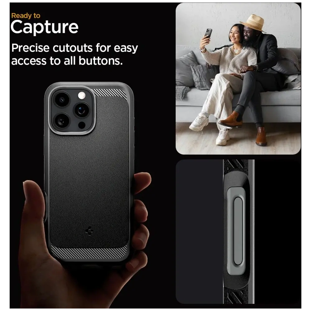 Hurtownia GSM - Spigen Rugged Armor Mag MagSafe Apple iPhone 16 Pro Matně Černá - SPN16479 - {ean13} - Hurt