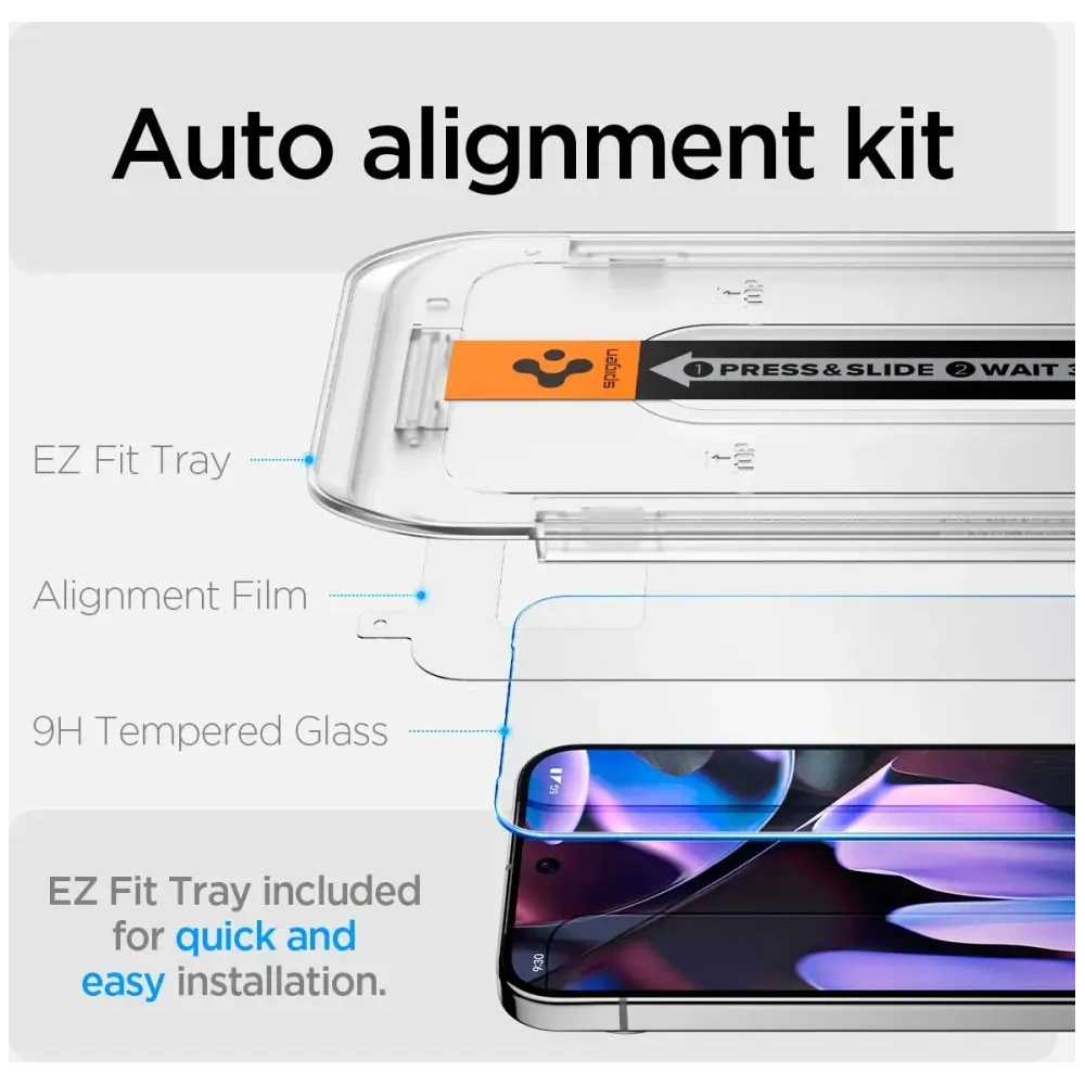 Hurtownia GSM - Spigen GLAS.tR ez Fit Google Pixel 9 Pro XL Clear [2 PACK] - SPN16480 - {ean13} - Hurt