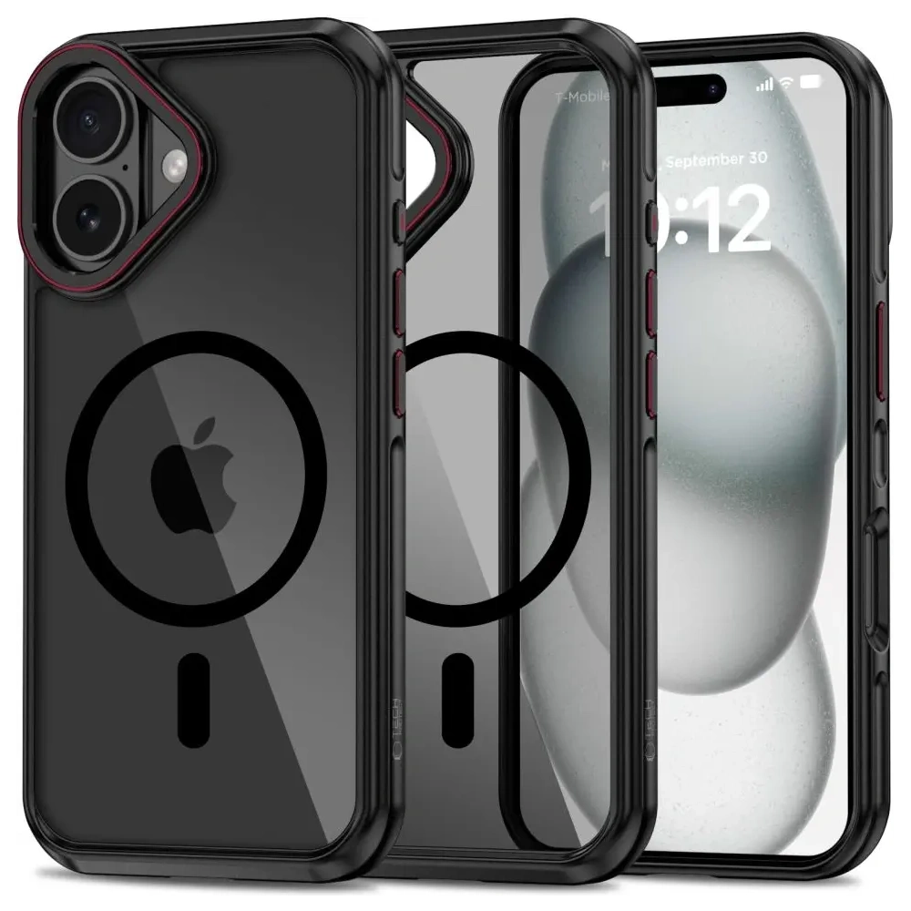 Hurtownia GSM - Tech-Protect MagHybrid MagSafe Apple iPhone 16 Schwarz/Rot - THP3223 - {ean13} - Hurt