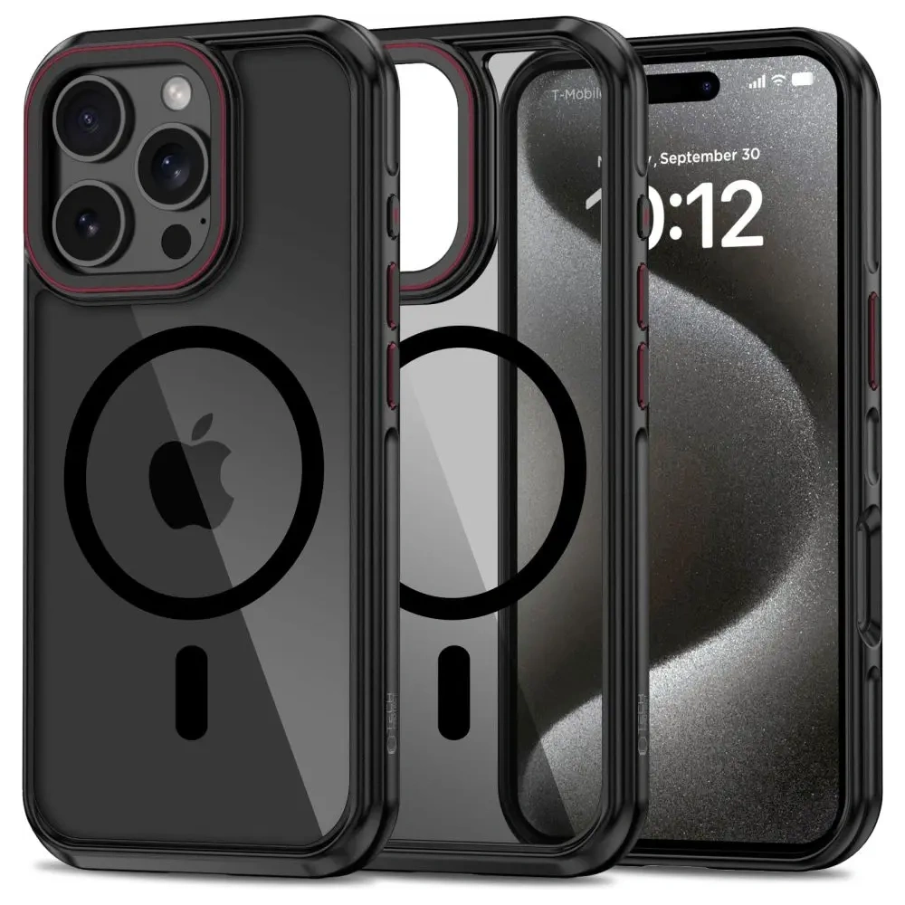 Wholesale Tech-Protect MagHybrid MagSafe Apple iPhone 16 Pro Black/red - THP3224 - {ean13} - Hurt