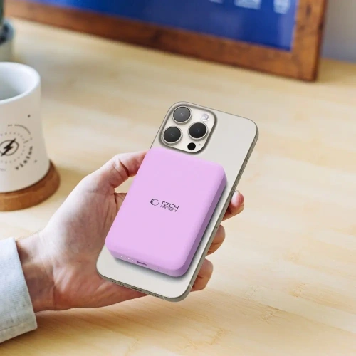 Powerbank Tech-Protect PB11 LifeMag MagSafe Power Bank 10000mAh Lilac