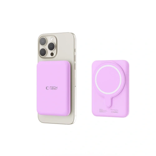 Powerbank Tech-Protect PB10 LifeMag MagSafe Power Bank 5000mAh Lilac