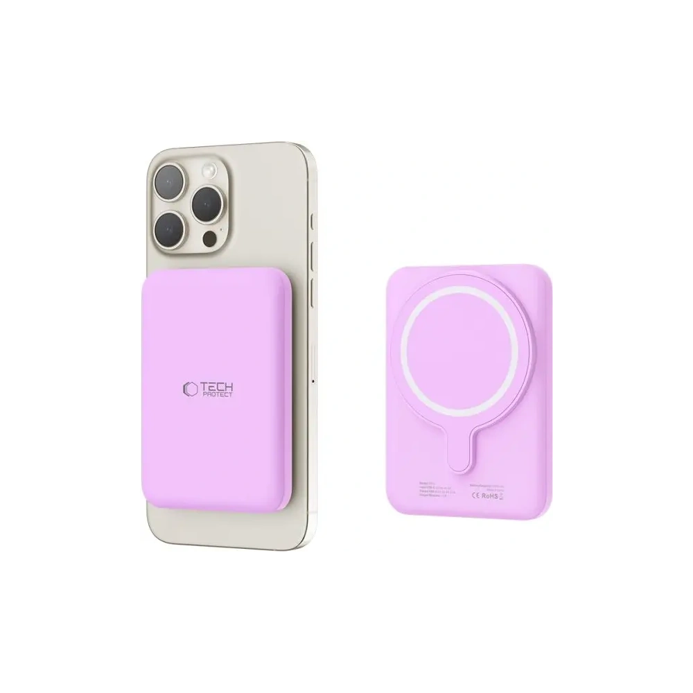 Hurtownia GSM - Tech-Protect PB10 LifeMag MagSafe Baterie externă 5000mAh Lila - THP3231 - {ean13} - Hurt