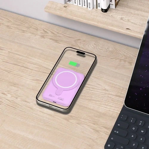 Powerbank Tech-Protect PB10 LifeMag MagSafe Power Bank 5000mAh Lilac