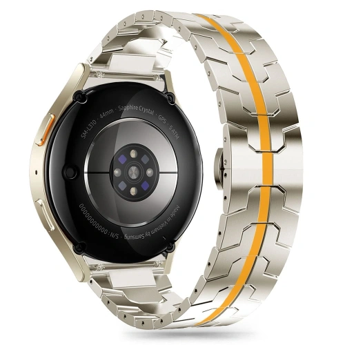 Bransoleta Tech-Protect Stainless Line Samsung Galaxy Watch 4 / 5 / 5 Pro / 6 / 7 / FE Titanium/orange