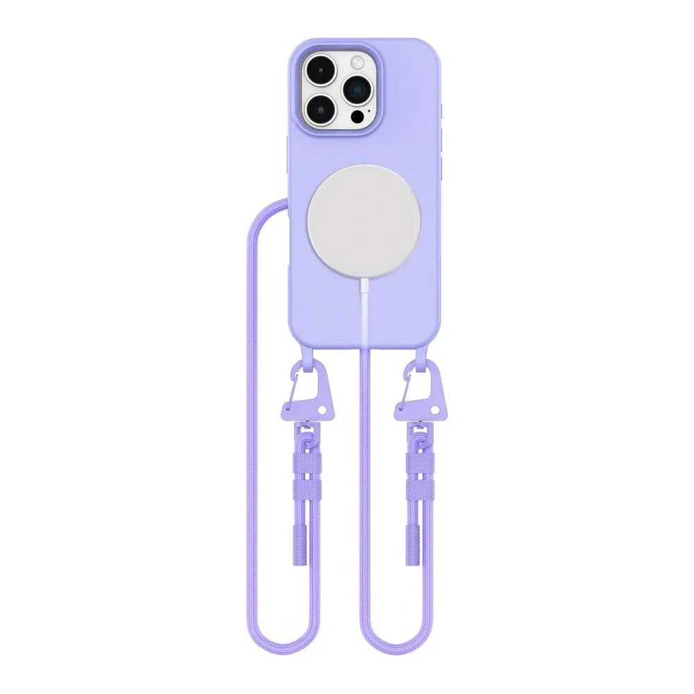 Etui Tech-Protect Magnecklace MagSafe Apple iPhone 16 Pro Lavender
