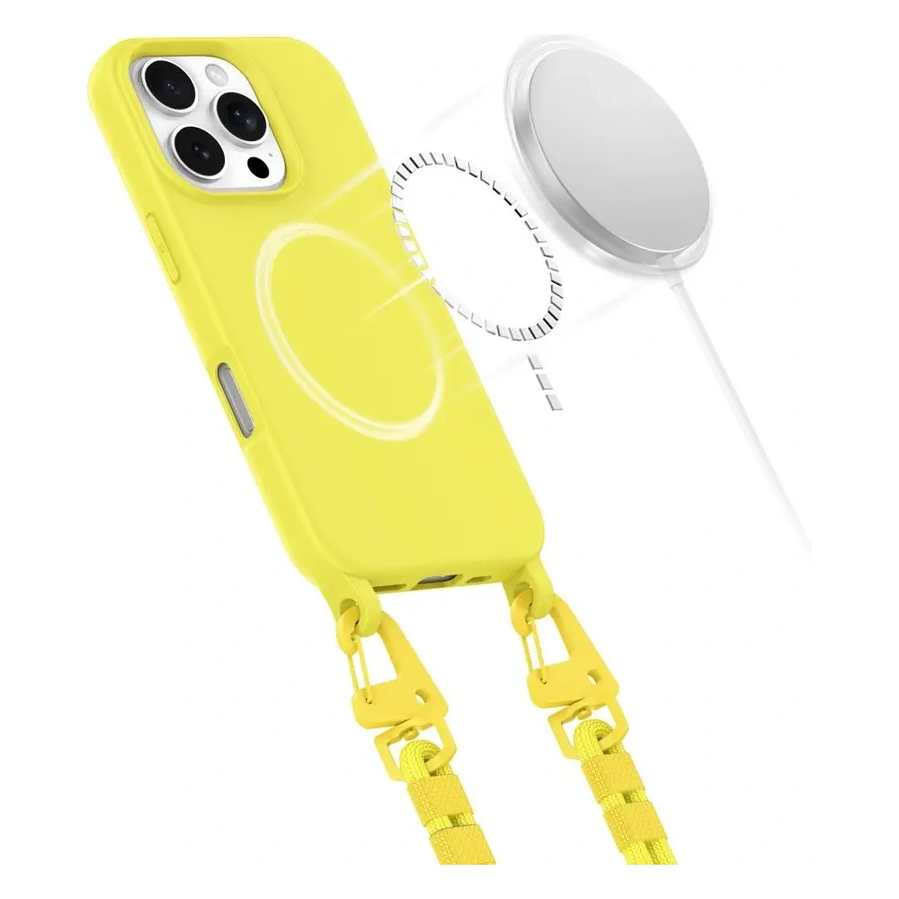 Etui Tech-Protect Magnecklace MagSafe Apple iPhone 16 Pro Max Canary Yellow