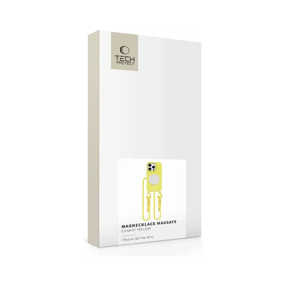 Etui Tech-Protect Magnecklace MagSafe Apple iPhone 16 Pro Max Canary Yellow