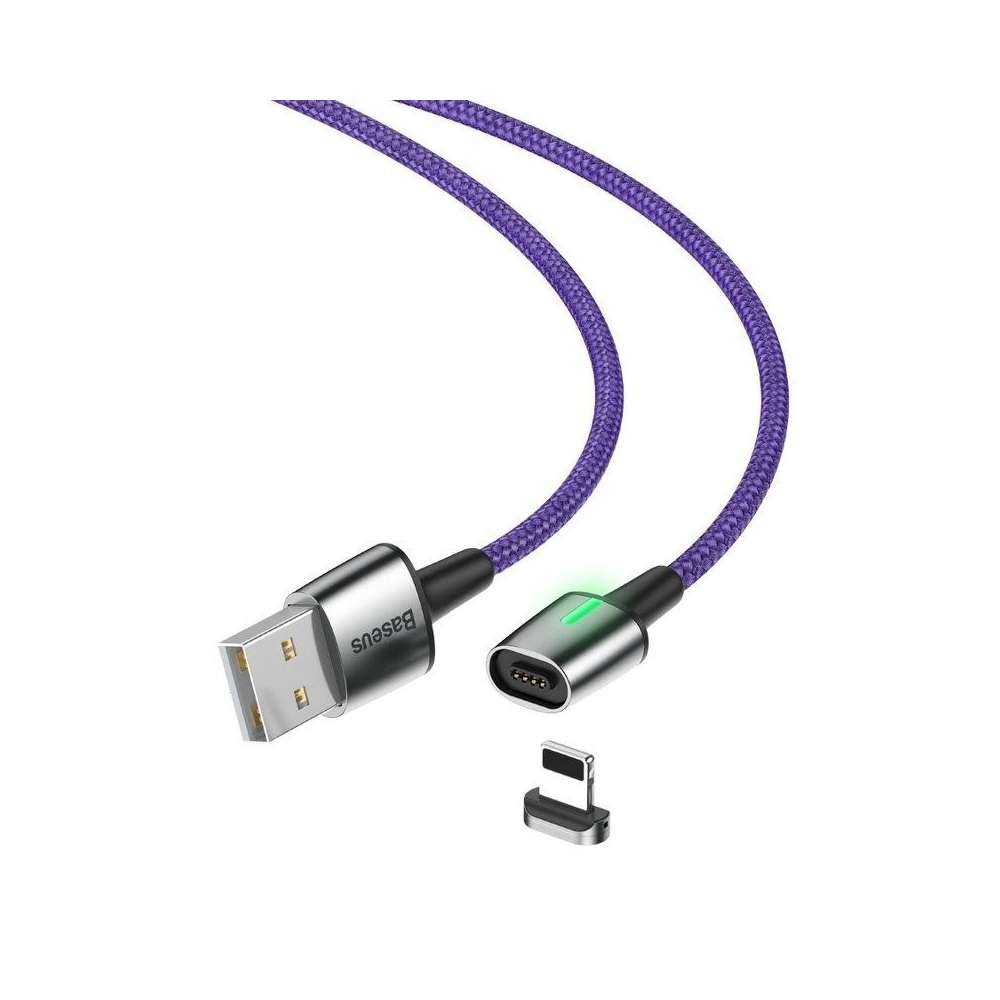 Hurtownia GSM - Kabel magnetyczny Lightning Baseus Zinc 2.4A 1m (fioletowy) - BSU1044PRP - {ean13} - Hurt