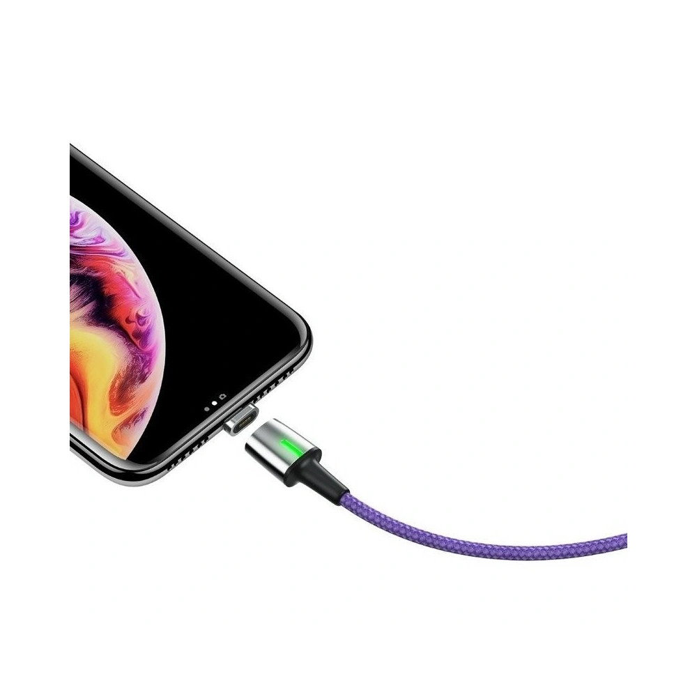 Hurtownia GSM - Kabel magnetyczny Lightning Baseus Zinc 2.4A 1m (fioletowy) - BSU1044PRP - {ean13} - Hurt