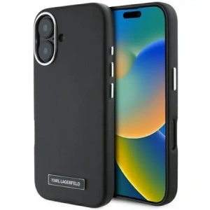 Wholesale Karl Lagerfeld KLHMP16MPGMSRPK Apple iPhone 16 Plus hardcase FW Metal Plate MagSafe black - KLD21712 - {ean13} - Hurt