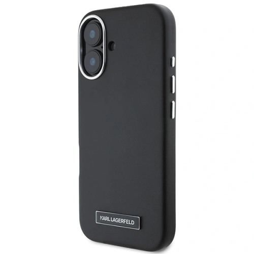 Etui Karl Lagerfeld KLHMP16MPGMSRPK Apple iPhone 16 Plus hardcase FW Metal Plate MagSafe czarny/black