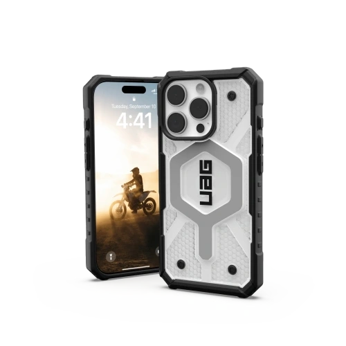 Etui UAG Urban Armor Gear Pathfinder Clear Apple iPhone 16 Pro MagSafe (ice/black)